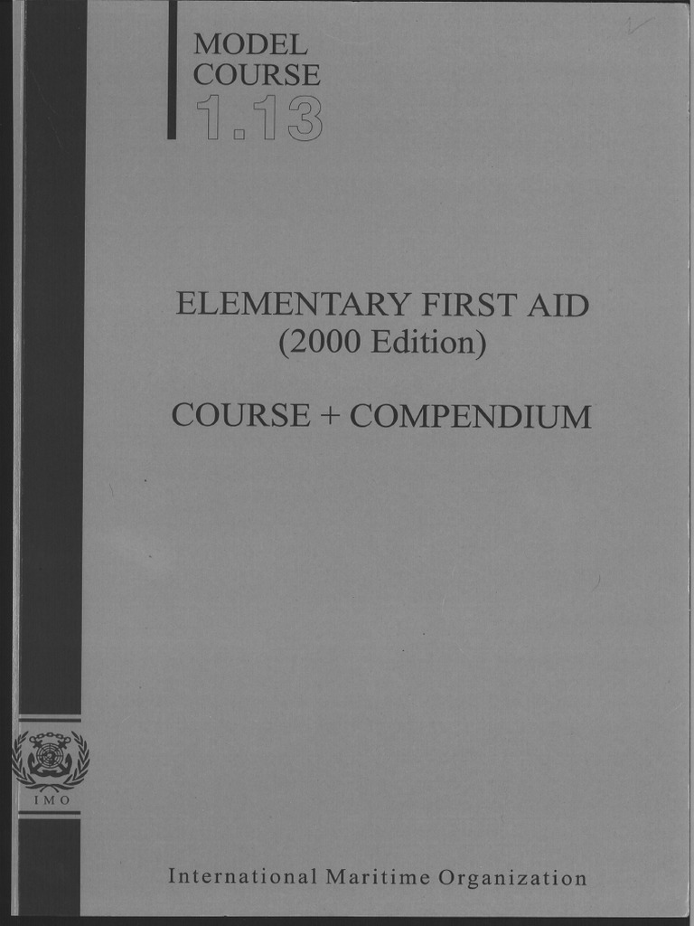 MODEL COURSE 1.13 - Elementary First Aid - 2000 | PDF