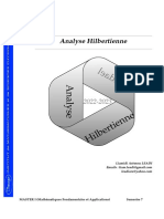 Analyse Hilbertienne Novembre 2022