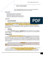 Module 2 - The Clinical Assessment