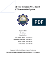 Designing of Two Terminal VSC Based HVDC Transmission System