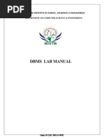 Dbms-Lab-Manual-Ii-Cse-Ii-Sem Ok