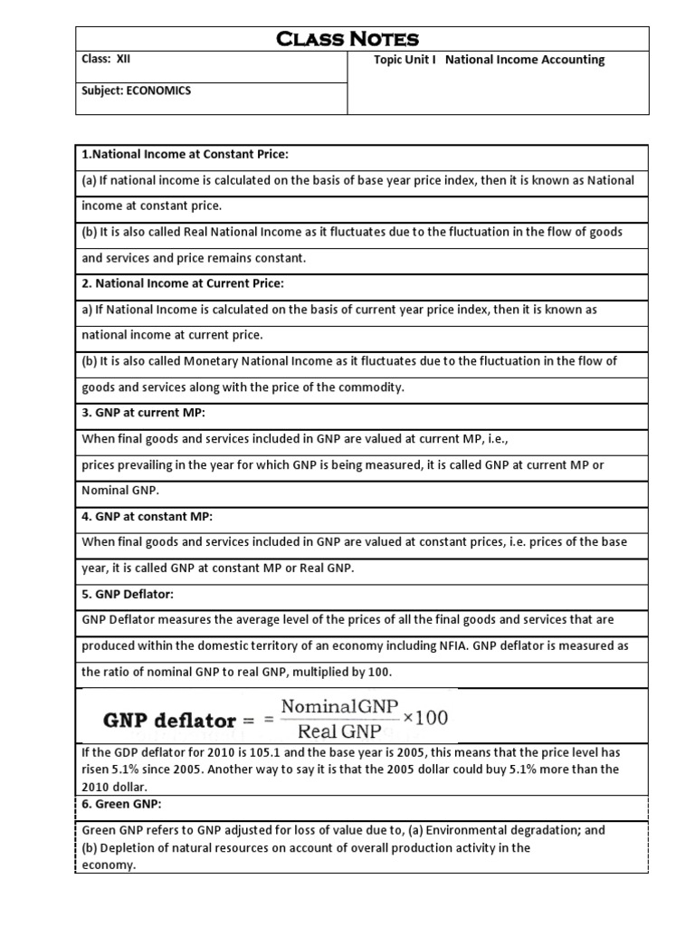 national-income-notes-macro-pdf-gross-domestic-product-gdp-deflator