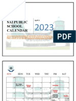 Sai Public School - Calender