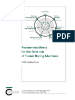 DAUB 2021-03 Recommendations For The Selection of Tunnel Boring Machines
