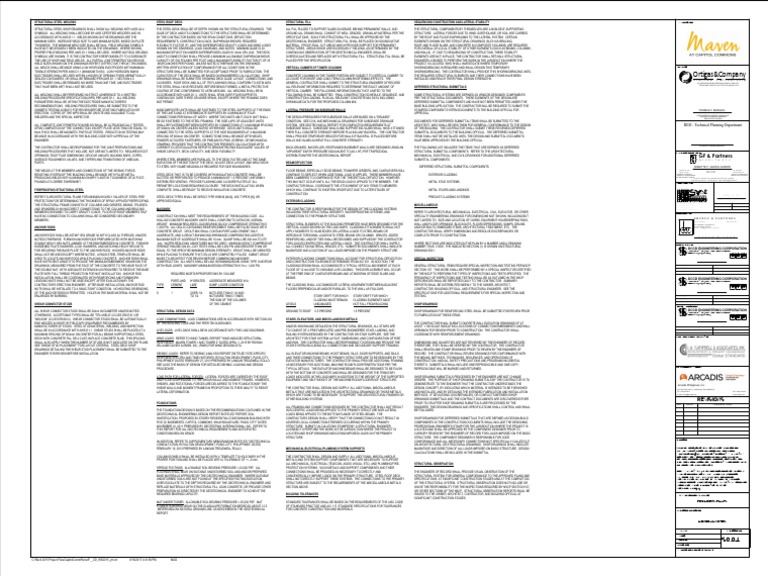 S0 04 General Notes Pdf Structural Steel Beam Structure