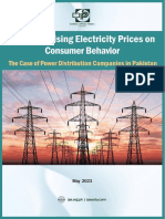 Impact of Rising Electricity Prices On Consumer Behavior: The Case of Power Distribution Companies in Pakistan