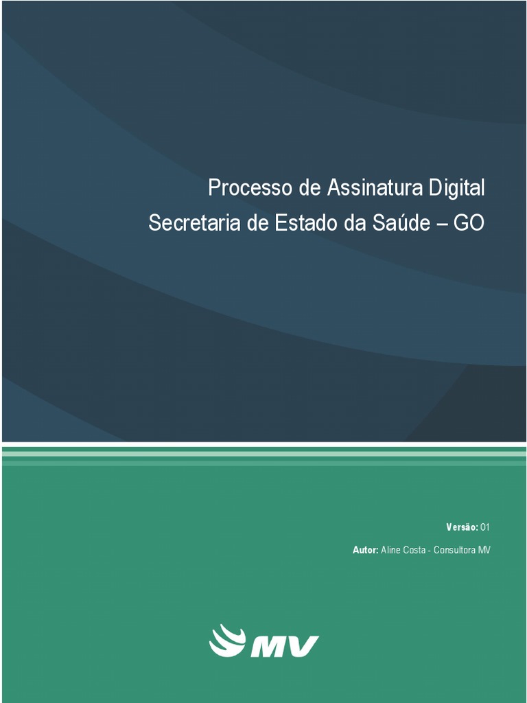 Guia de Assinatura Digital na Saúde GO | PDF