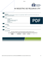 Pe 101 Gestion Registro de Peligros CFV: Objetivos