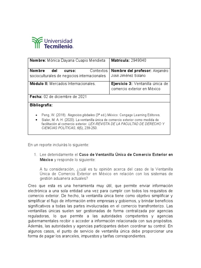 Ejercicio 3 mdcm pdf el comercio internacional comercio