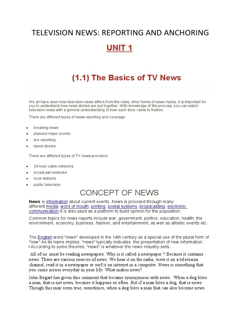 Unit 1 Anchoring 3 Pdf News Public Sphere