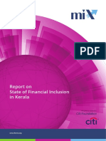 Report On State of Financial Inclusion in Kerala