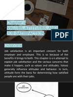 Chapter-4 - Values Attitude and Job Satisfaction