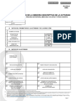 m006 Documento Resumen Memoria Descriptiva Actividad