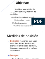 Medidas centrales y posición