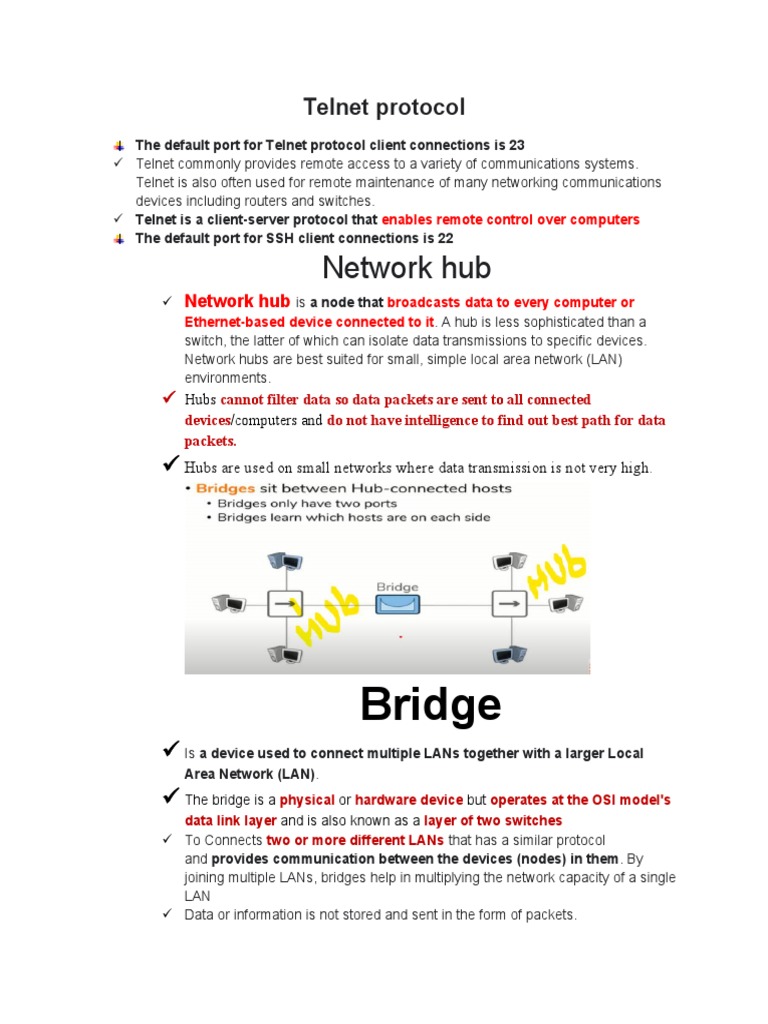 Telnet Protocol | PDF | Network Switch | Computer Network