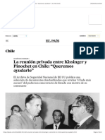 La Reunión Privada Entre Kissinger y Pinochet en Chile: "Queremos Ayudarlo" - EL PAÍS Chile