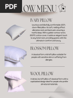 Pillow Menu