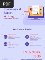 Psychological Report Writing