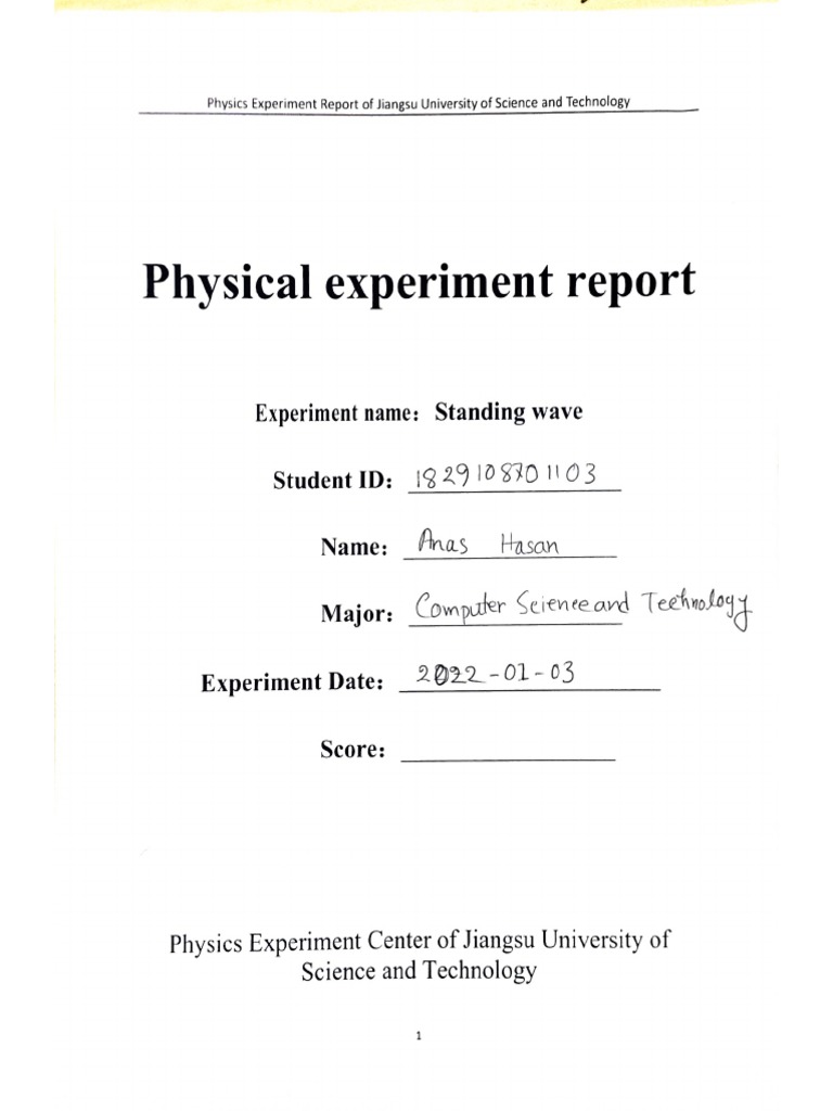 Standing Wave CST Anas Hasan | PDF