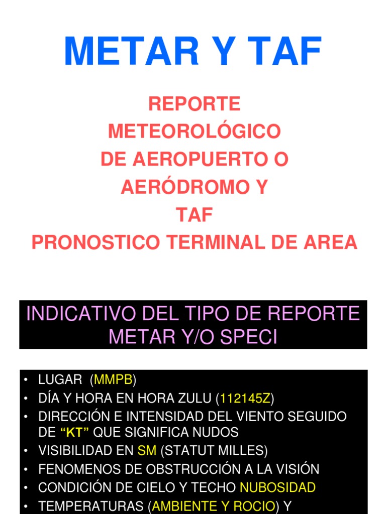 Metar y Taf | PDF