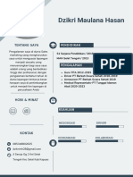 Putih Simple CV Lamaran Desain Grafis