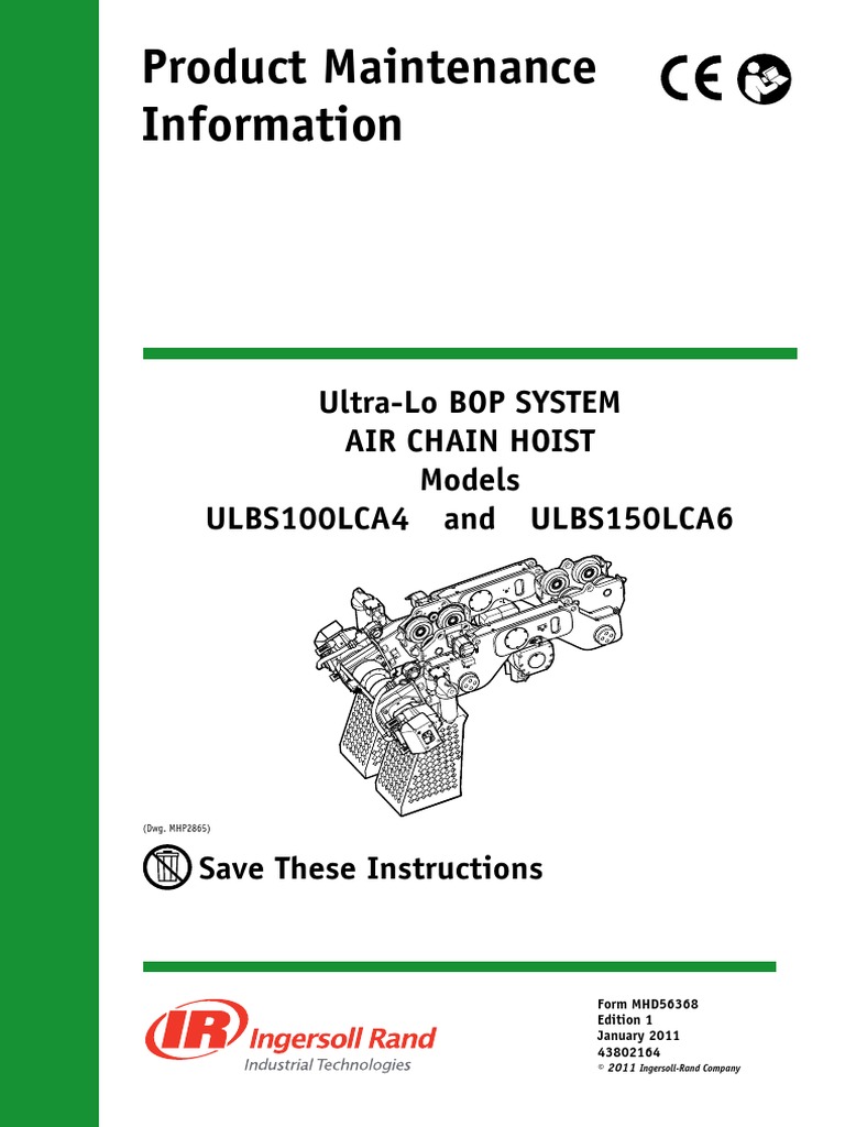 BOP System Maintenance Guidelines | PDF | Bearing (Mechanical) | Screw