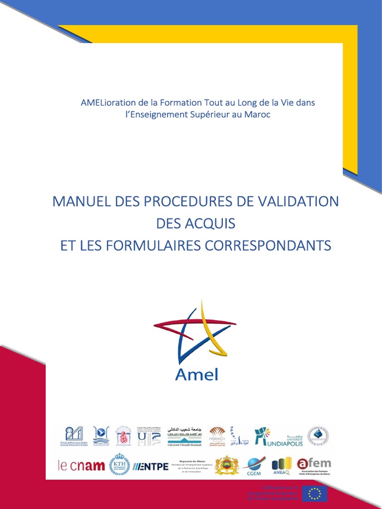 Manuel de Validation des Acquis au Maroc | PDF | Formation à distance ...