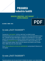 Fast Fashion - Poluarea În Industria Textilă