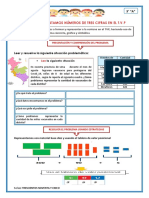 Ficha de Representación de Números de Tres Cifras