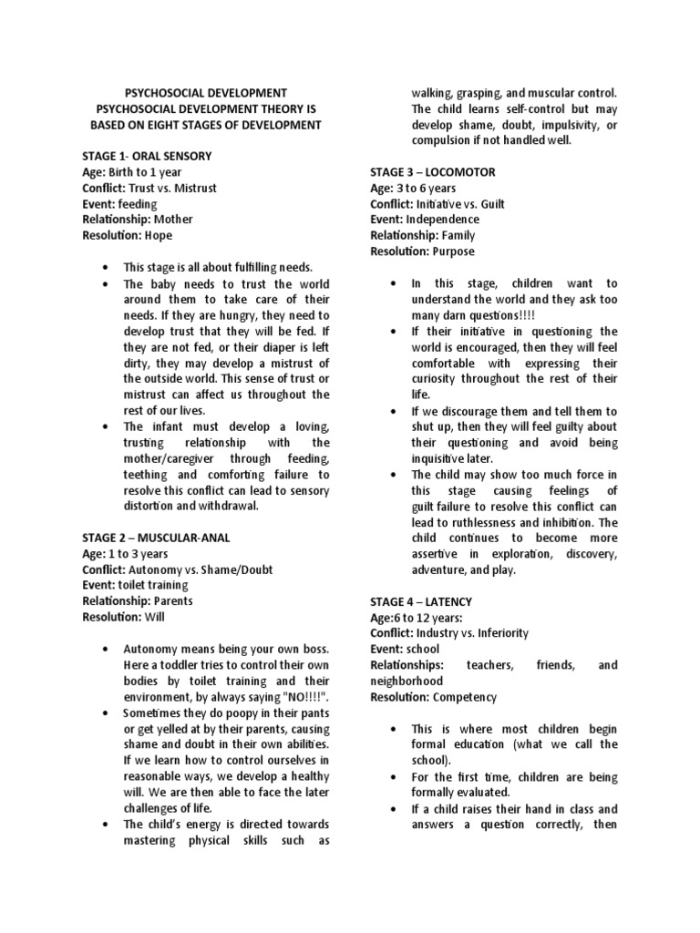 Psychosocial Development | PDF | Adolescence | Social Institutions