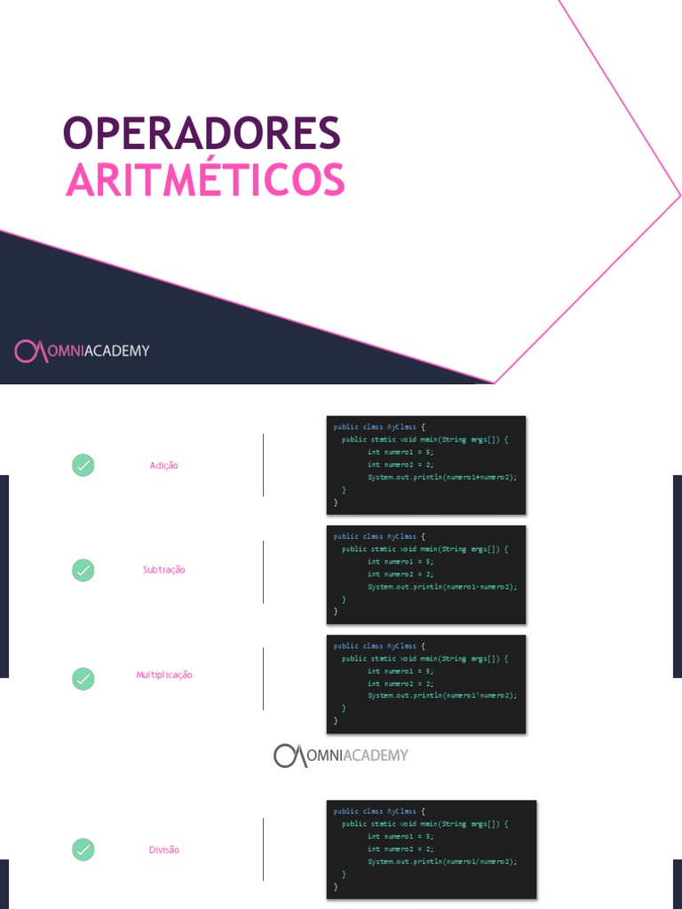 JAVA+ +S04L02+ +Realizando+Operações+Aritméticas+Com+Java | PDF