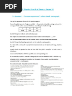 AS Level Physics Practical List | PDF