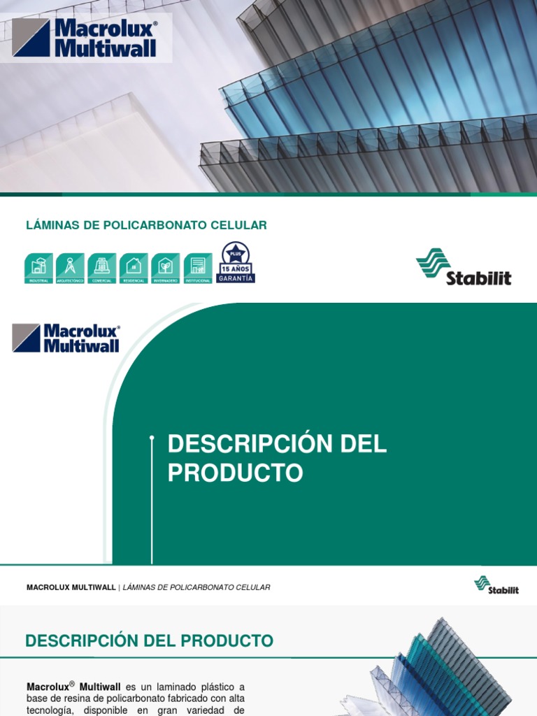 Macrolux Multiwall Ficha Técnicay Especificaciones | PDF | Expansión ...