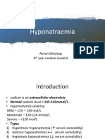 Electrolytes - Hyponatraemia