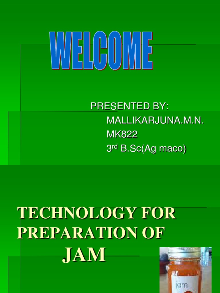 preparation of jam a ppt Fruit Preserves Foods