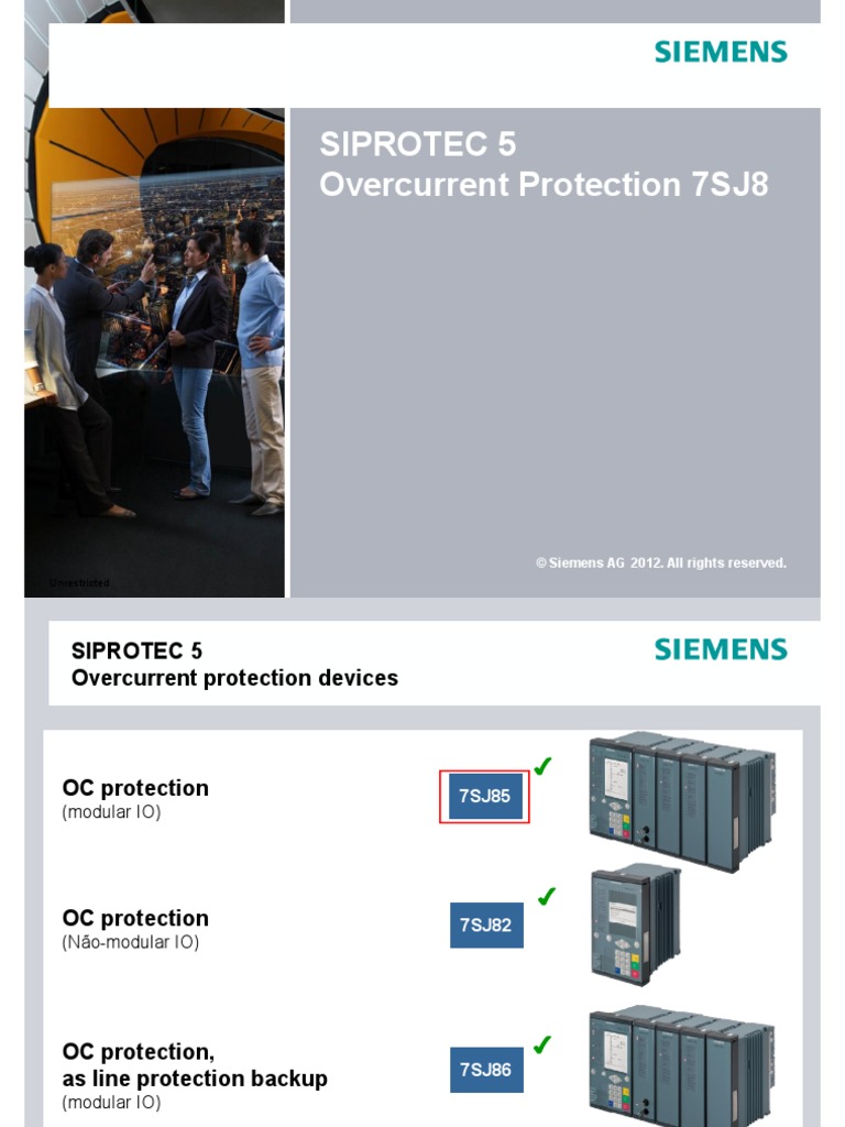 Manual de Proteção 7SJ82/85/86 | PDF | Tempo | Engenharia Elétrica