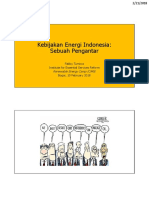 Pengantar Kebijakan Energi