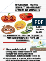 Pre and Post Harvest Factors Affecting The Quality