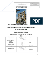 Plan de Manejo Ambiental y Social