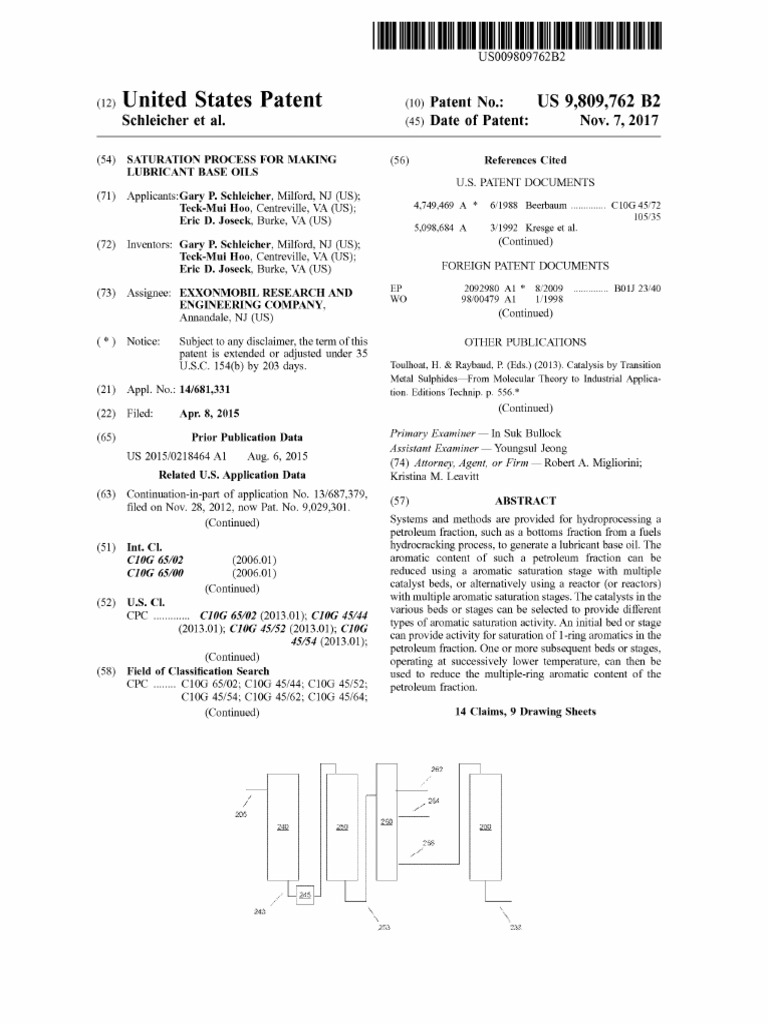 Saturation Process For Making Lubricant Base Oils PDF Cracking