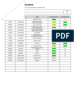 Production Schedule