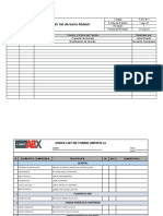 OBSOLETO F-MT-011 Check List de Turno L1 y L2 Rev.1