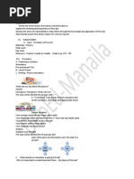 Quarter 2 Lesson Plan in Mapeh 9 (Health)