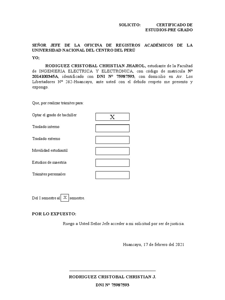 05 Solicitud Certificado de Estudios PDF