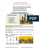 TIPOS DE OBRA DE CONSTRUCCIÃ - N-Modulo III