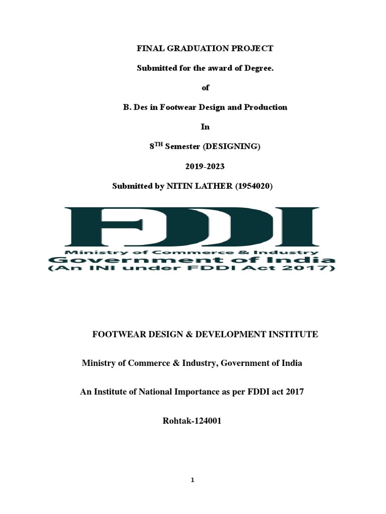 FINAL GRADUATION PROJECT Nitin Lather | PDF | Software Testing | Shoe