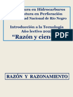 Introducción A La Tecnología. Clase 1, Razón y Ciencia