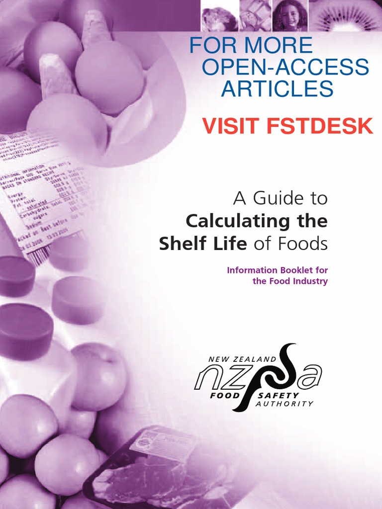A Guide To Calculate ShelfLife in Foods PDF Shelf Life Food