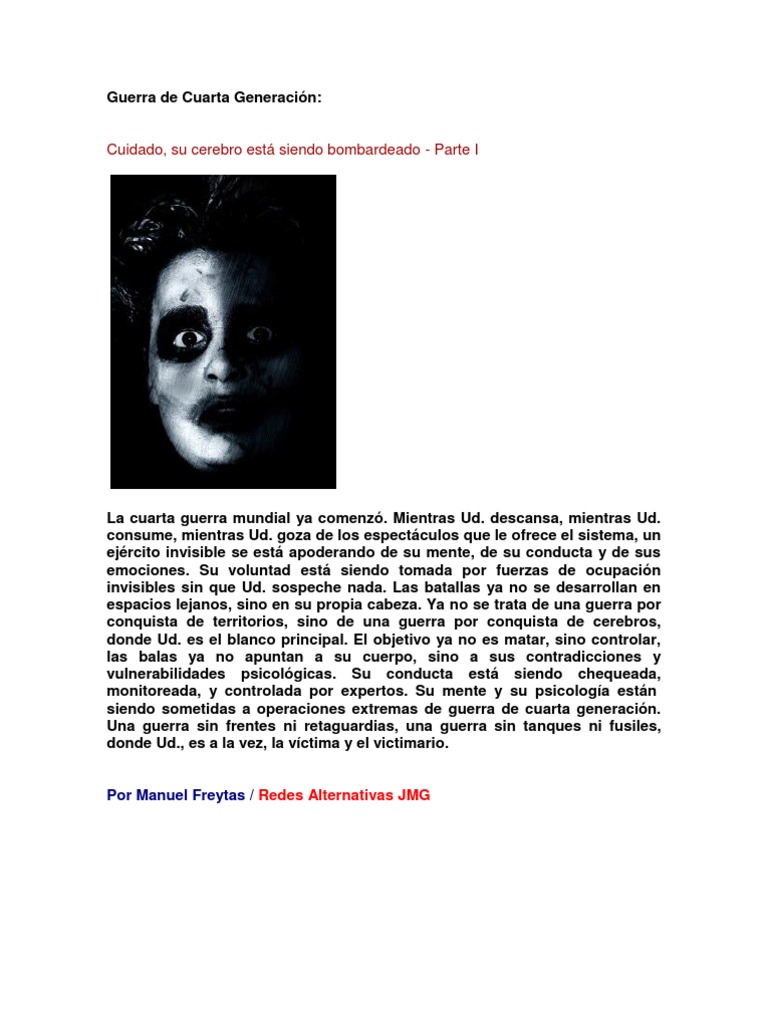 Guerra de Cuarta Generación | PDF