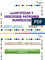 4° Básico MATEMÁTICA Patrones Numéricos 09 Al 20 de Noviembre PDF